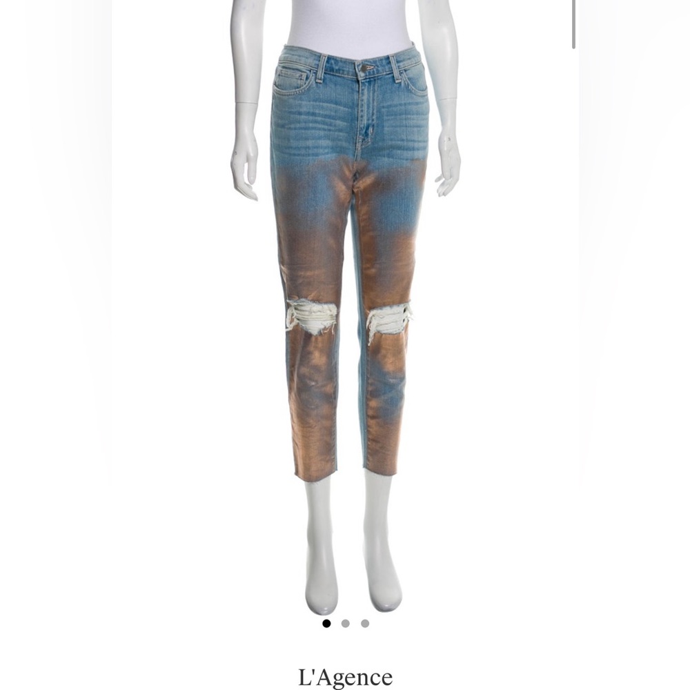 L’agence coated jeans